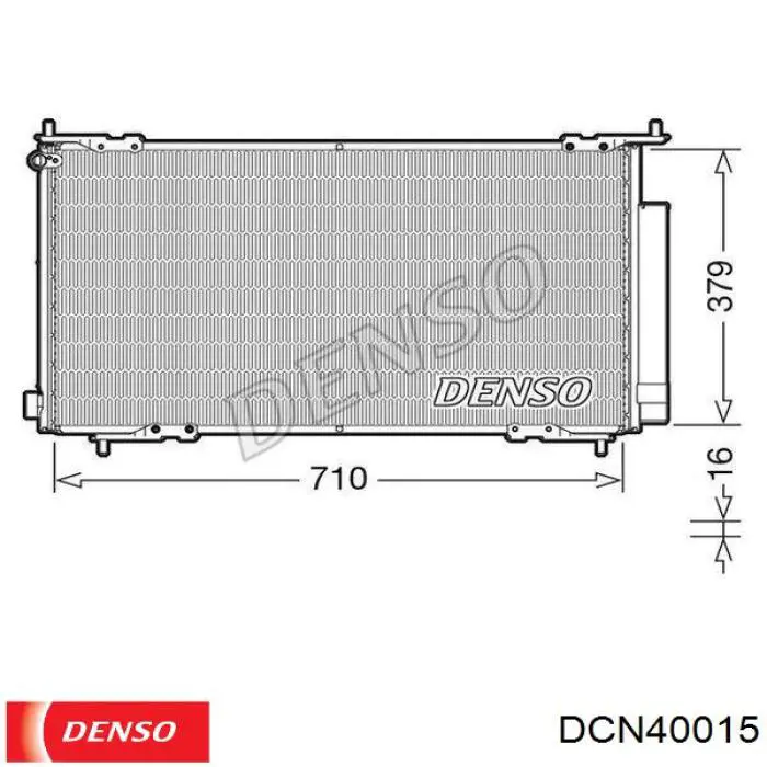DCN40015 Denso condensador aire acondicionado