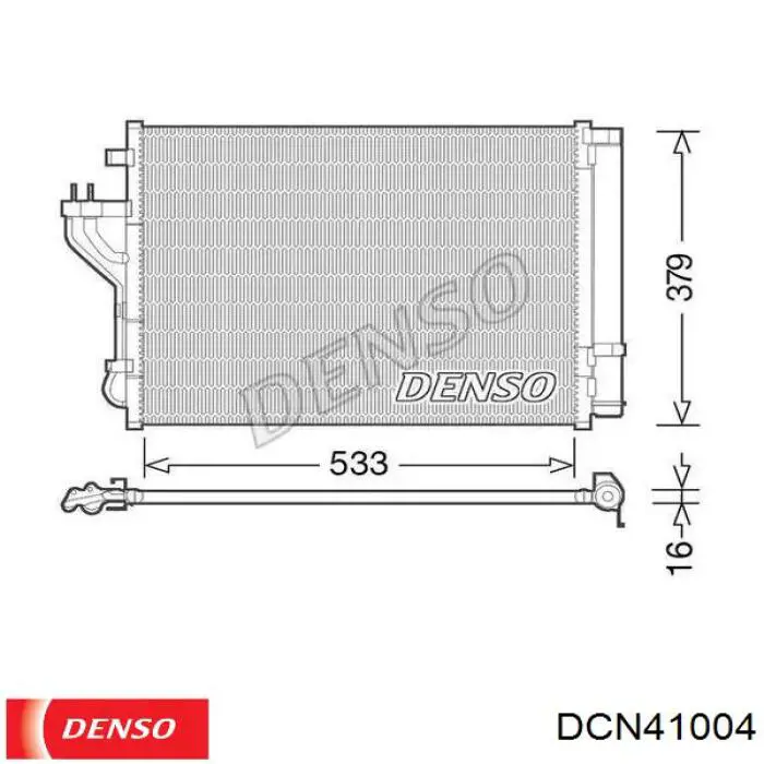 DCN41004 Denso Radiador de aire acondicionado