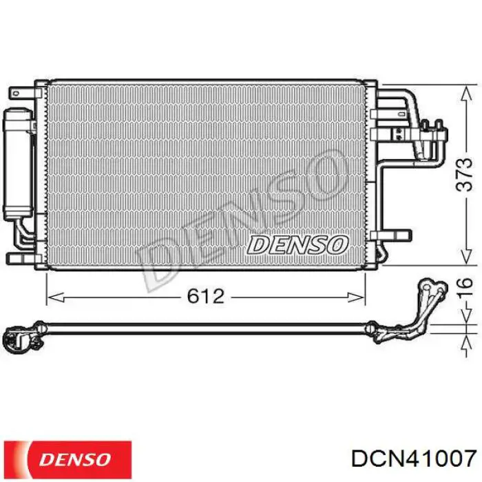 DCN41007 Denso condensador aire acondicionado