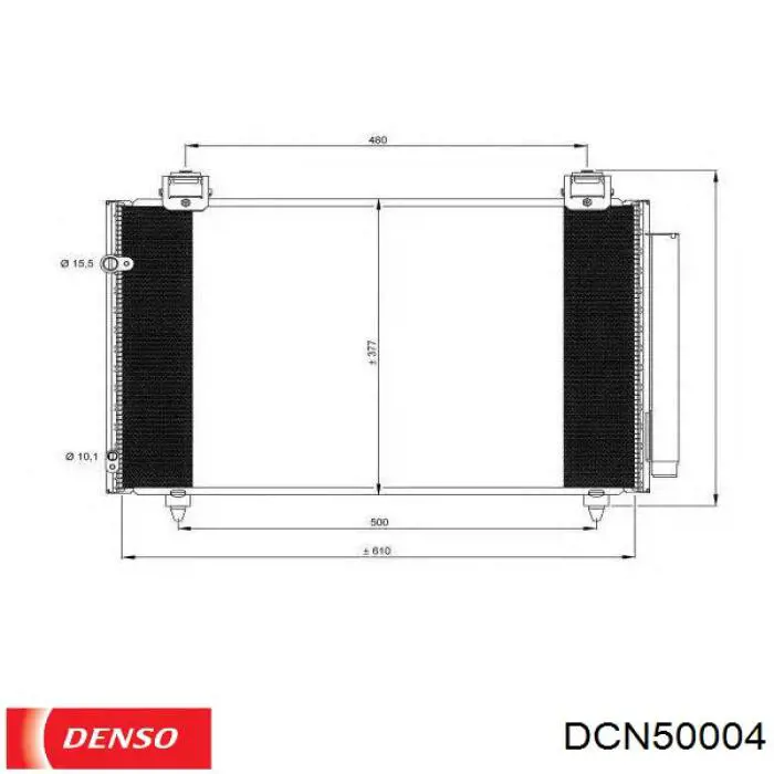 DCN50004 Denso condensador aire acondicionado