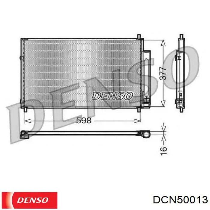 DCN50013 Denso condensador aire acondicionado