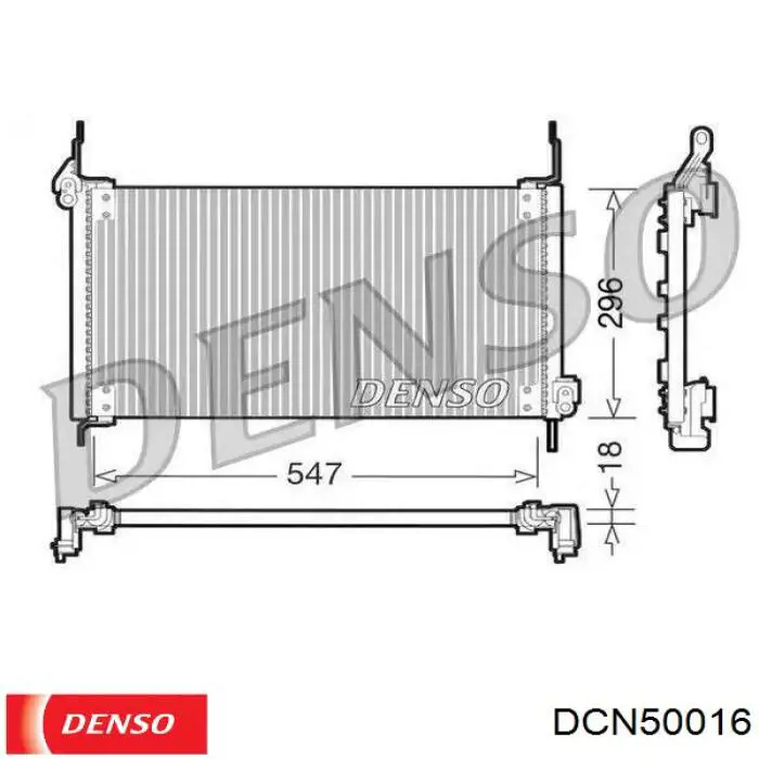 DCN50016 Denso condensador aire acondicionado