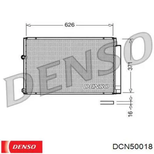Condensador aire acondicionado 8705047100 Toyota