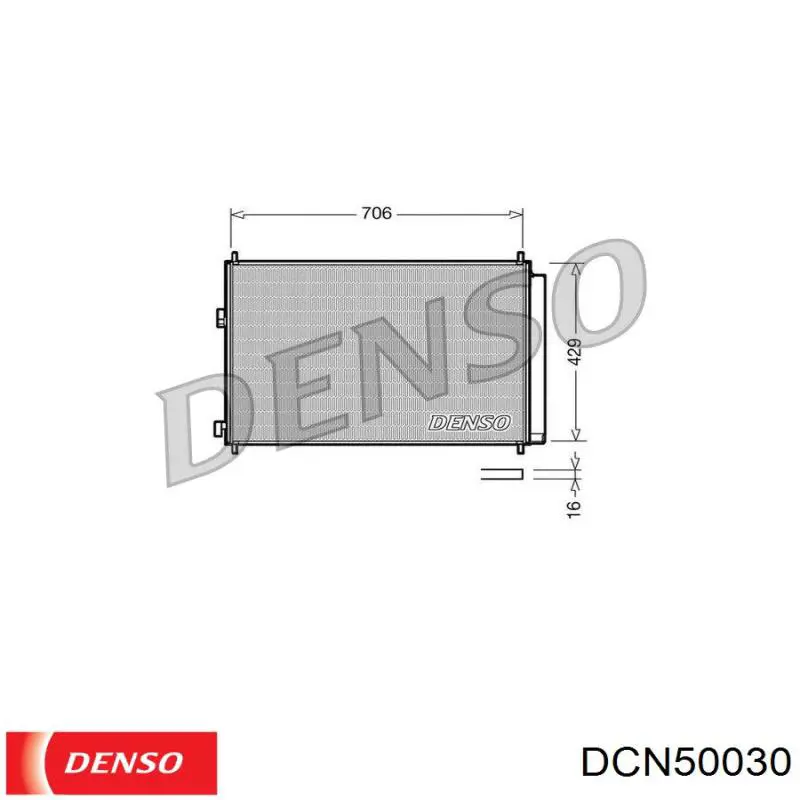DCN50030 Denso condensador aire acondicionado