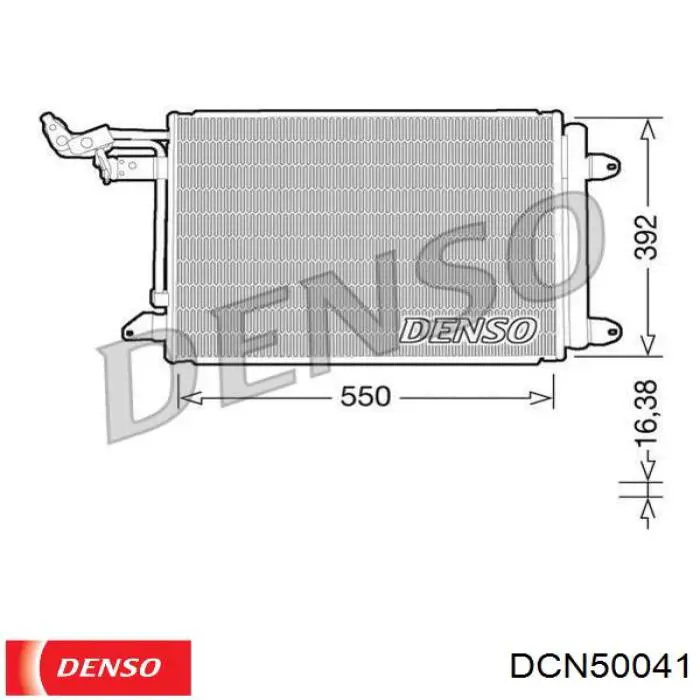 DCN50041 Denso Radiador de aire acondicionado