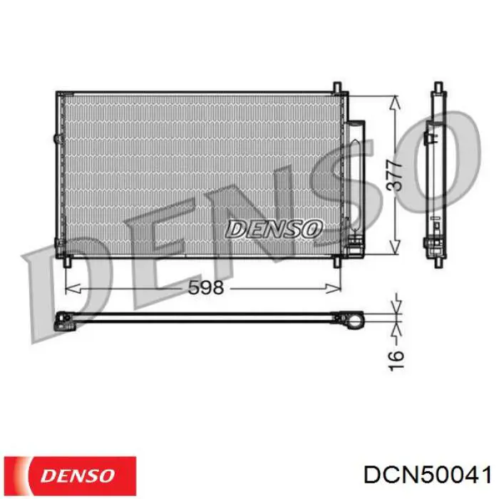 Dcn Denso Condensador Aire Acondicionado