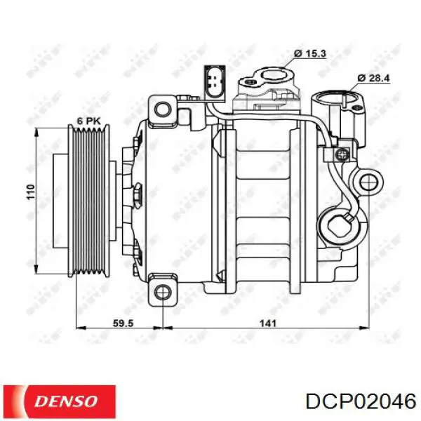 Compresor de aire acondicionado 20A8675 Eaclima
