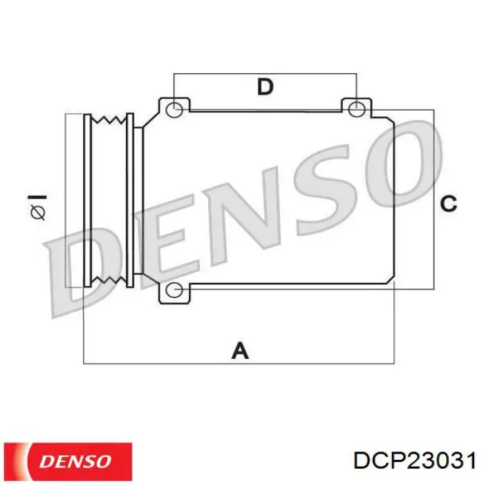 Compresor de aire acondicionado DCP23031 Denso