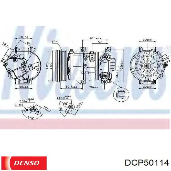 DCP50114 Denso Compresor climatizador