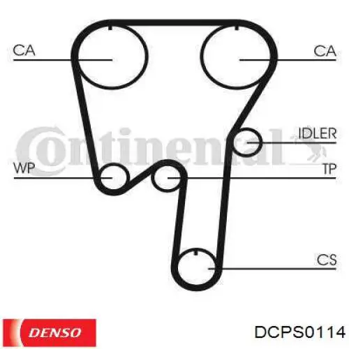 Sensor de cigüeñal DCPS0114 Denso