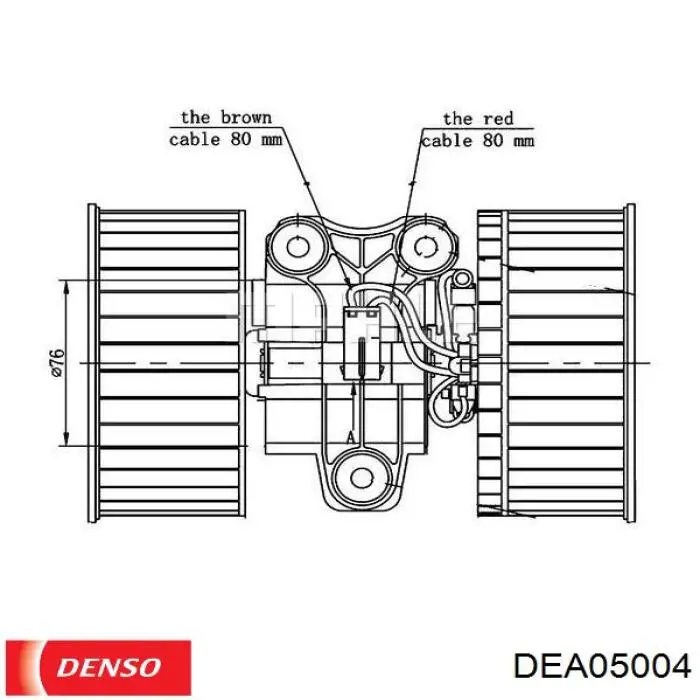 DEA05004 Denso ventilador habitáculo