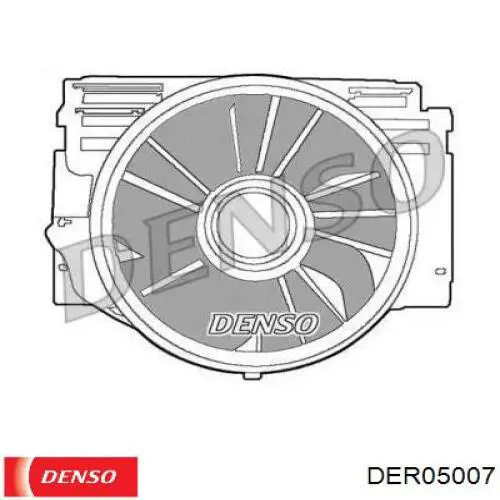 Difusor del radiador del aire acondicionado con ventilador y motor Denso DER05007 precio, desde 240,50 EUR