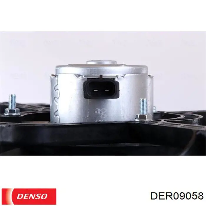 DER09058 Denso difusor de radiador, ventilador de refrigeración, condensador del aire acondicionado, completo con motor y rodete