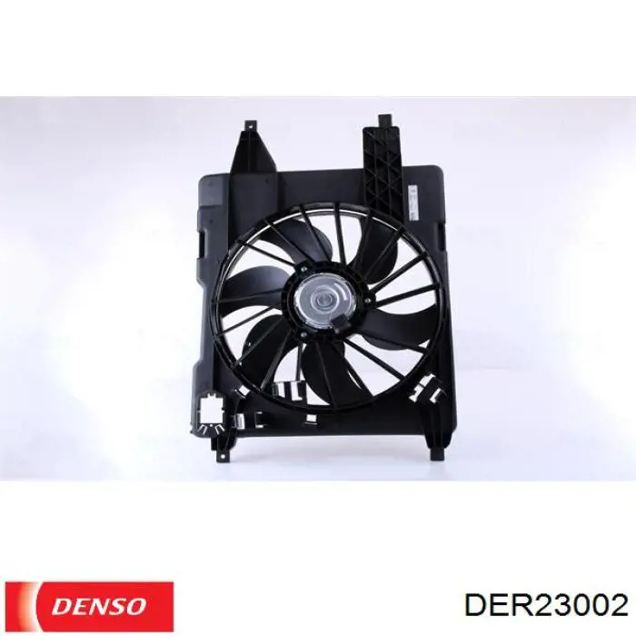 DER23002 Denso difusor de radiador, ventilador de refrigeración, condensador del aire acondicionado, completo con motor y rodete