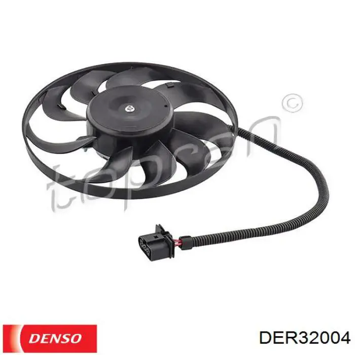 DER32004 Denso ventilador (rodete +motor refrigeración del motor con electromotor derecho)