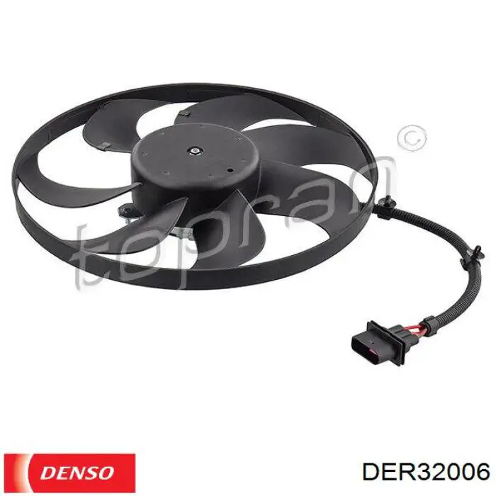 DER32006 Denso ventilador (rodete +motor refrigeración del motor con electromotor completo)