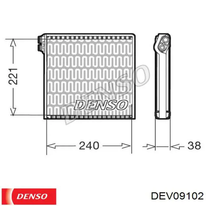 Evaporador de aire acondicionado Denso DEV09102 precio, desde 120,95 EUR