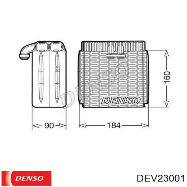 Evaporador de aire acondicionado Denso DEV23001 precio, desde 60,80 EUR