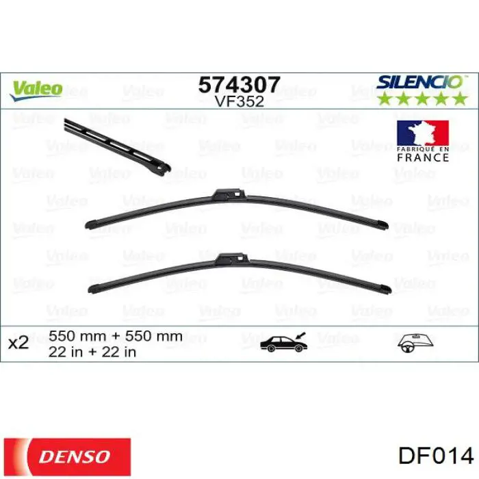 DF014 Denso limpiaparabrisas