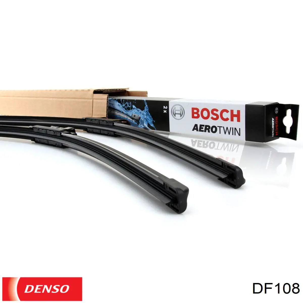 Comprar DF108 Denso Juego de escobillas de luna delantera, 2 piezas