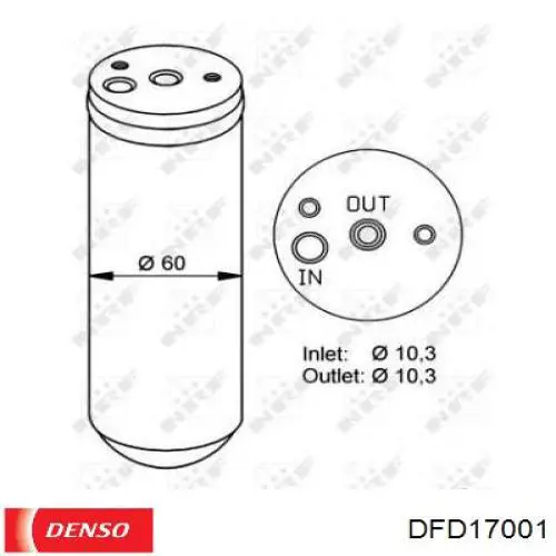 A1688300458 Mercedes Filtro deshidratante aire acondicionado