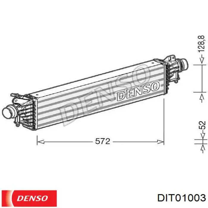 Enfriador de aire de admisión para Alfa Romeo Giulia  (952)