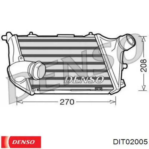 DIT02005 Denso intercooler