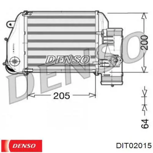 DIT02015 Denso intercooler