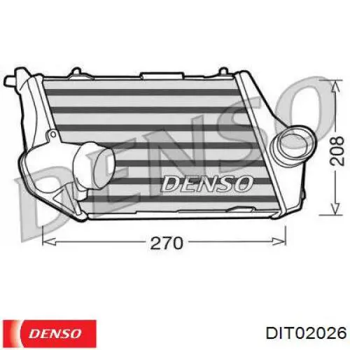 Tubo flexible de aire de sobrealimentación Denso DIT02026