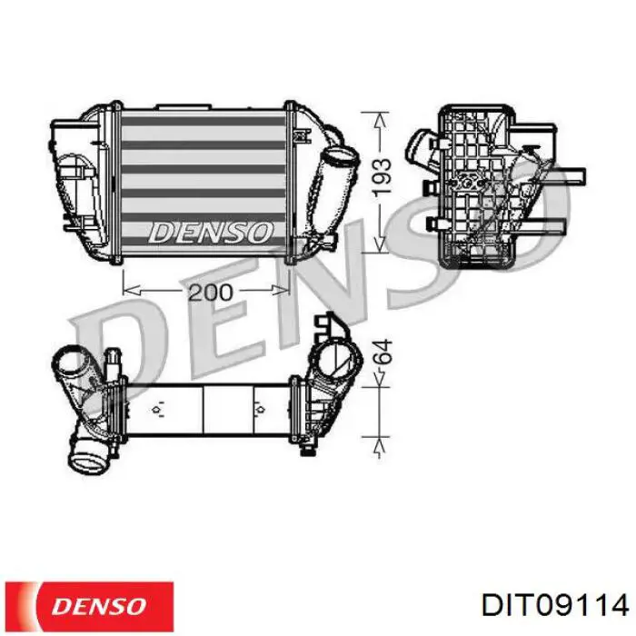 Intercooler 51964106 Fiat/Alfa/Lancia