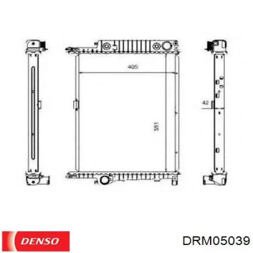 DRM05039 Denso radiador