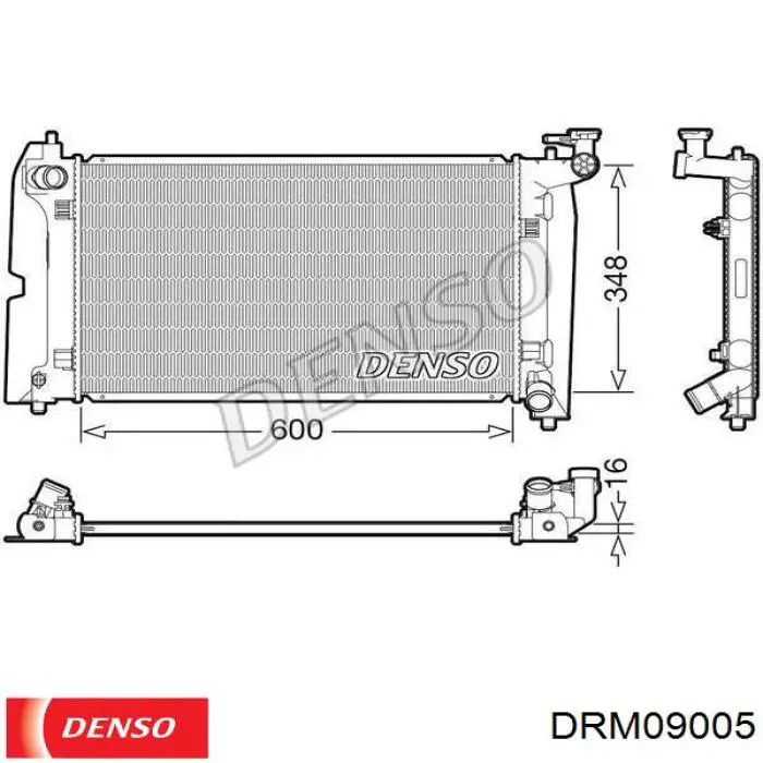 DRM09005 Denso radiador