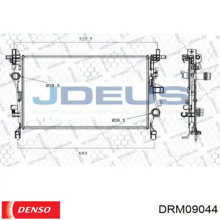 Água radiador Denso DRM09044 precio, desde 118,08 EUR