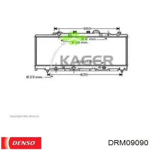 0007760959 Fiat/Alfa/Lancia radiador refrigeración del motor