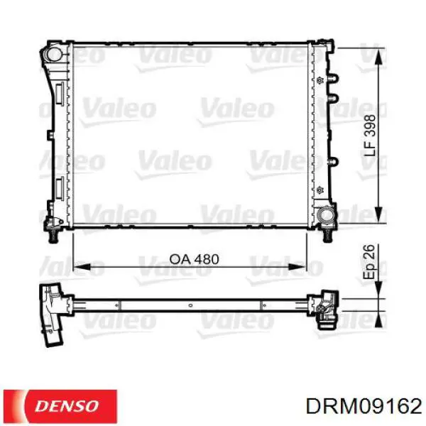 DRM09162 Denso radiador