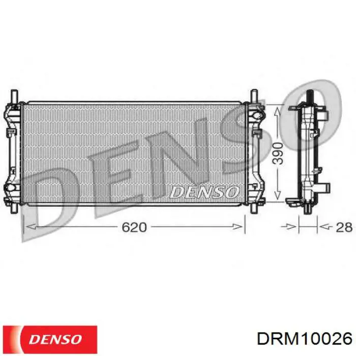 Comprar DRM10026 Denso Radiador de auto