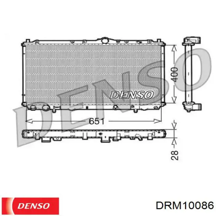 Água radiador Denso DRM10086 precio, desde 60,61 EUR