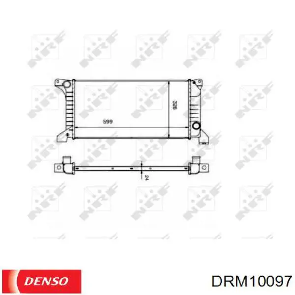 DRM10097 Denso radiador refrigeración del motor