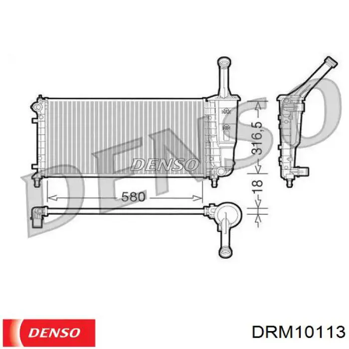 AE818005AA Ford Refrigeración del motor
