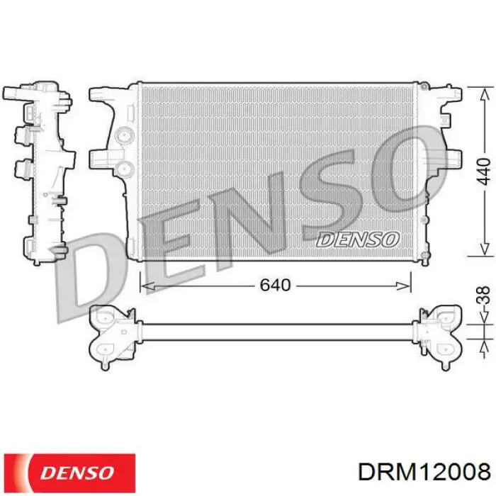 Comprar DRM12008 Denso Radiador de auto