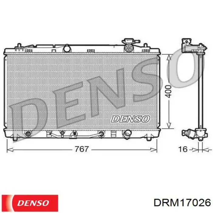 Radiador de água Mercedes 1245000503
