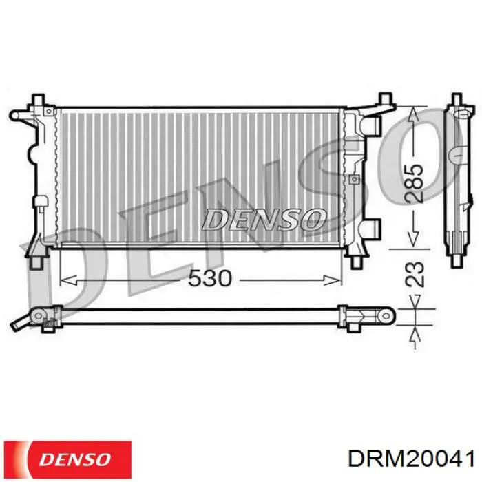 DRM20041 Denso radiador refrigeración del motor