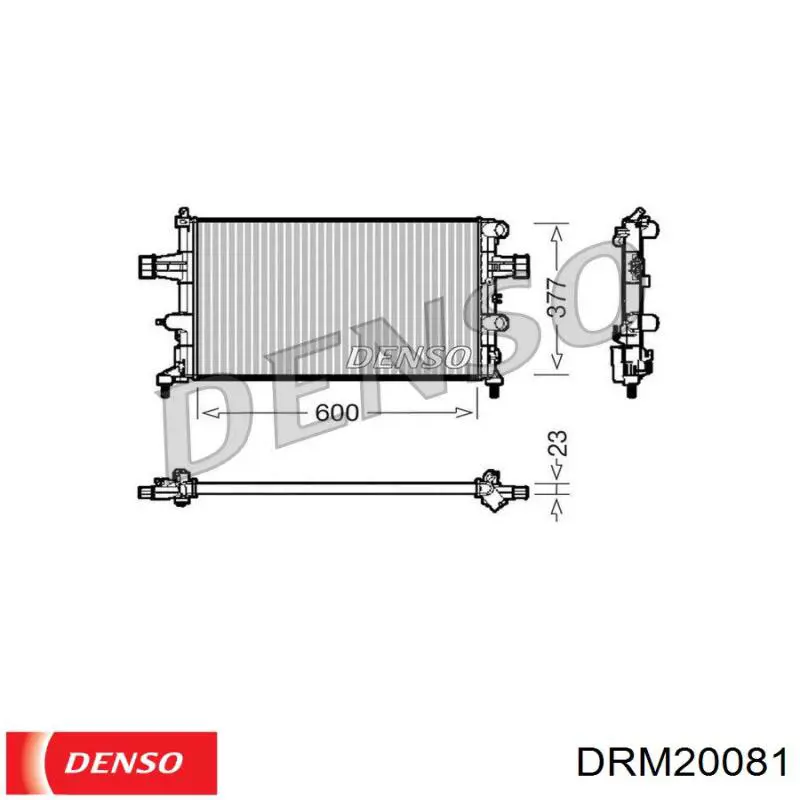 DRM20081 Denso radiador