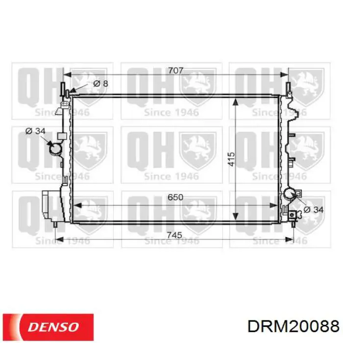 Comprar DRM20088 Denso Radiador de auto