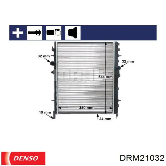 DRM21032 Denso radiador