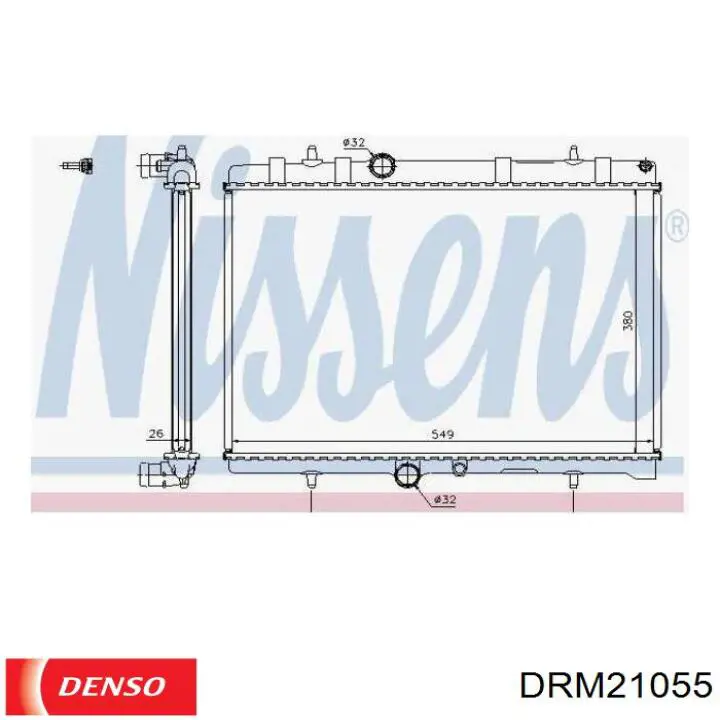 Radiador DRM21055 Denso