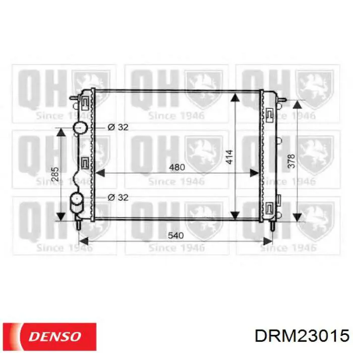 Água radiador Denso DRM23015 precio, desde 54,56 EUR