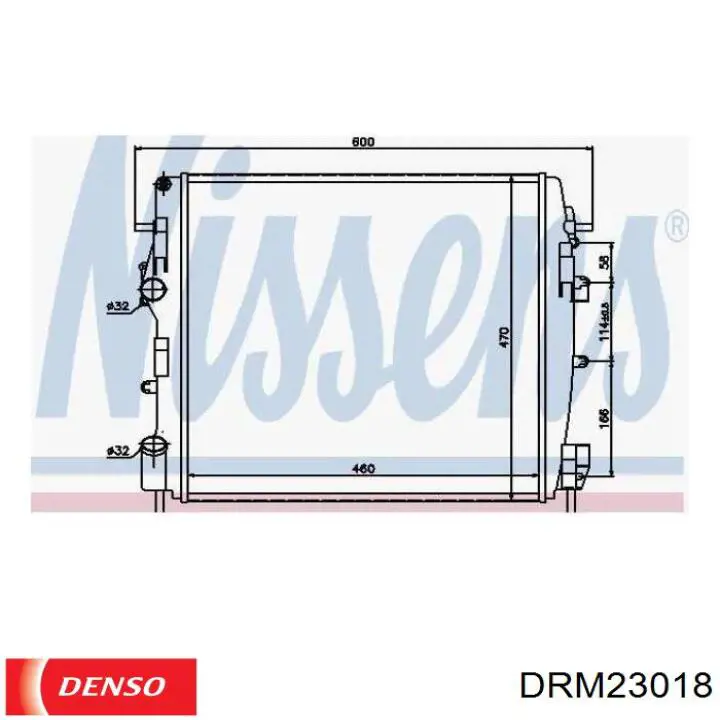DRM23018 Denso radiador