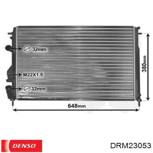 DRM23053 Denso radiador