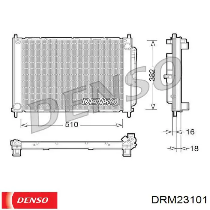 DRM23101 Denso radiador